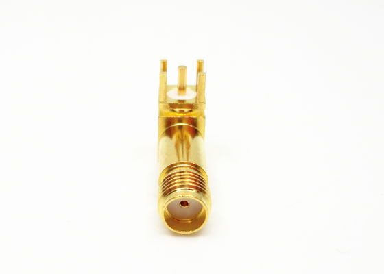 50Ohm PCB Panel Solder Mount 90 Degree SMA RF Connector
