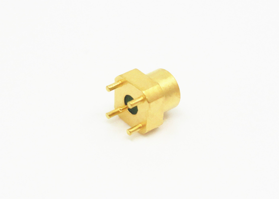 Mini SMP Series Male RF Connector Pin Header PCB Mount Full Detent 4 Short Legs