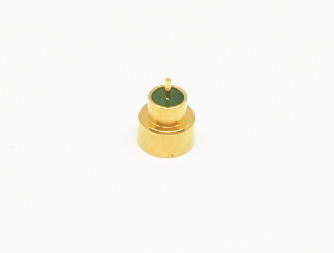 Smooth Bore Right Angle SMP Coaxial Connector Solder Mount Hermetically Sealed