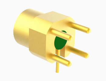Mini SMP/SSMP Series Male Right Angle Surface Mount Kovar Pin PCB Solder RF Connector