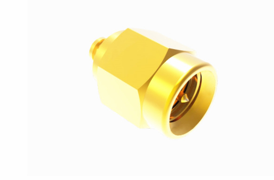 18Ghz Golden SMA Straight RF Coaxial/Cable Connector 50Ohm For Antenna