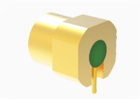 SSMP Male Right Angle Surface Mount RF Connector With Microstrip Smooth Bore
