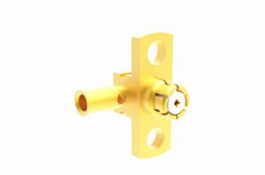 Gold Plated SMP Female Jack Right Angle Flange Mount RF Coaxial Connector