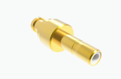 Straight Type Gold Plated SSMB Male RF Connector For SFF-50-1 Cable