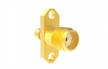 Brass SMA Female Flange Mount RF Cable Connector for CXN3506/MF108A Cable