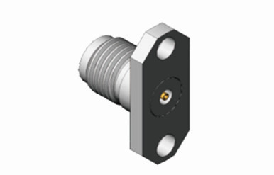 K2.92mm Female Stainless Steel 2-hole Flange RF Coaxial Connector With Micro-strip