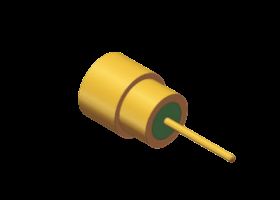 Hermetically Sealed 50Ω Gold Plated SMPS RF Connector Male PCB 60GHz  for PCB Soldering