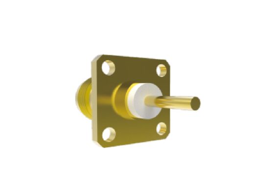 50Ω 11GHz TNC Female Square Flange Mount Aerospace RF Connectors with Low Insertion Loss Max 0.3dB