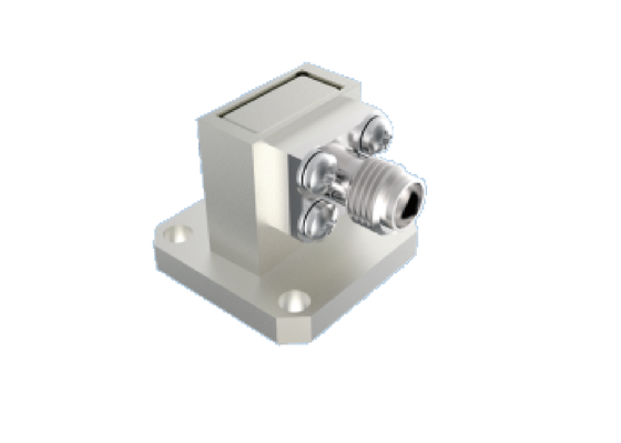 WR 42 Waveguide to 2.92mm K Type Adapter 18GHz~26.5GHz Right Angle Aerospace RF Connectors Using for K Band