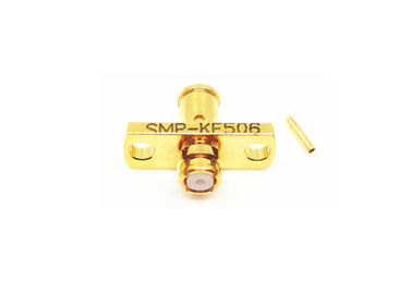40GHz Gold Plated Female SMP RF Connector ≥2000MΩ Insulation Resistance