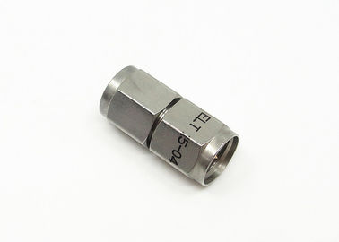 Nickel Plated 2.4mm Male to Male Straight Millimeter Wave Stainless Steel RF Adapter