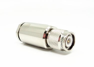 Nickel Plated TNC RF Connector IEC 60169-17 RF Design Standard Coaxial Connector