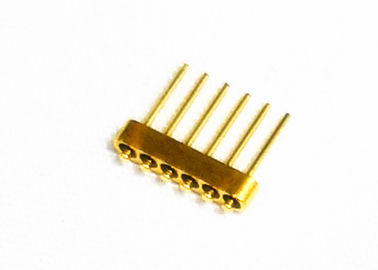 6-pin 1.27um Gold Plated Nail Head Glass To Metal Kovar Headers