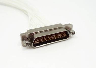 Straight Receptacle Micro-D Rectangular J30J Series 51 Pin Connector For Cables