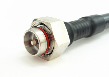 4.3 - 10 Male RF Coaxial Connector Straight Clamping Connectors 50Ω Impedance