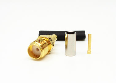 Brass Female 50Ω Impedance RG316 Cable SMA RF Connector