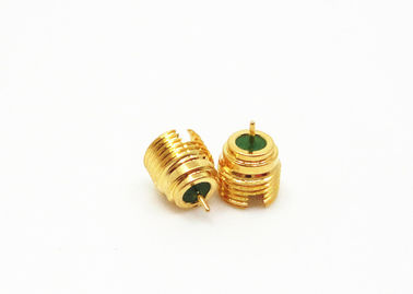Male Crimp Straight SMPM RF Connector Mini SMP With Glass Bean 50Ω Impedance