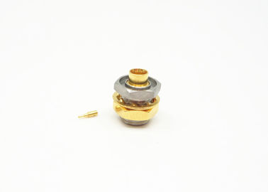 DC - 40GHz Frequency SMP RF Connector 50Ω Impedance Gold Plated Male Type