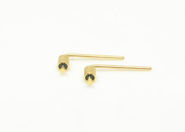 Right Angle Glass To Metal Seal Feedthrough Gold Wire Bonding Single Pin