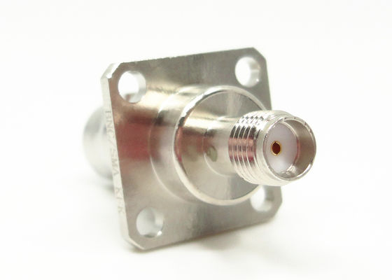 BNC To SMA 4 Hole Flange Mount 50Ohm Rf Connector Adapter