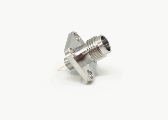Stainless Steel 1.85 Mm Female RF Connector Straight
