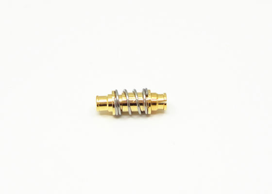 Brass SMP Female To SMP Female RF Adapter Gold Plating Straight