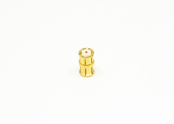 Gold Plating Straight RF SMP Female To Female Adapter 50 Ohm