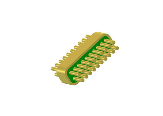 Diameter 0.4mm 20 Pins In 2 Rows Hermetic Header With Gold Wire Bonding Surface