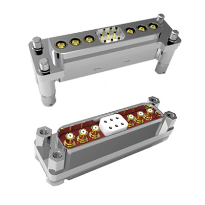High & Low Frequency RF Hybrid Wire Connectors Integrated