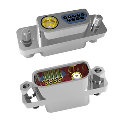 Integrated Mixed Hybrid RF Connector Assemblies High & Low Frequency