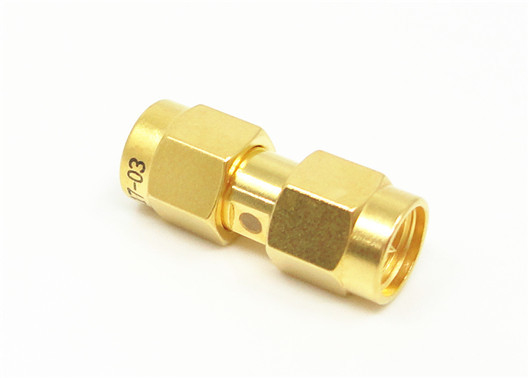 50 Ω Brass Gold Plated SMA RF Adapter Beryllium Bronze Contacts