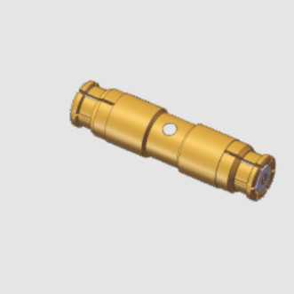 Full Brass SMP In-Series Jack to SMP Female Adapter 50Ohm Straight 20.2mm