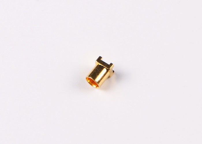 Impedance 50Ω Cable Crimp Connectors , Mini RF Connector For Mobile Antenna
