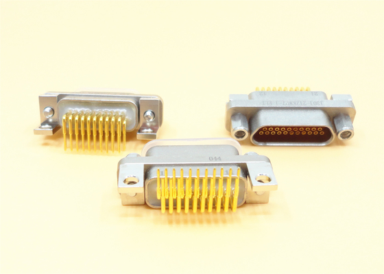 Right Angle J30J Series Connector Micro-D / D-Subminature 21 Pins MDM Connector For PCB