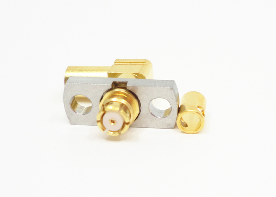 90 Degree Elbow SMP Female Connector 2 Hole Series DC~40GHz For CXN3506 Cable