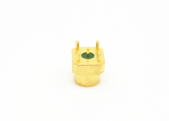 Mini SMP Series Male RF Connector Pin Header PCB Mount Full Detent 4 Short Legs