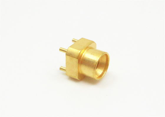 Mini SMP Series Male RF Connector Pin Header PCB Mount Full Detent 4 Short Legs