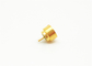 Male SMPM RF Connector Full Detent Straight Solder In Hermetic Gold Wire Bonding