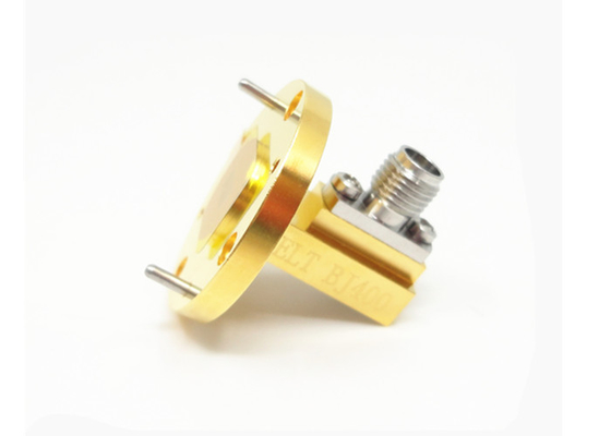 WR22 BJ400 To 2.4mm Female Waveguide To Coax Adapter 32.9GHz~50GHz 2.4/BJ400-KF