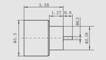 SSMP/SMPM Coaxial Connector Hermetic Seal Male Pin Header Gold Wire Bonding Surface