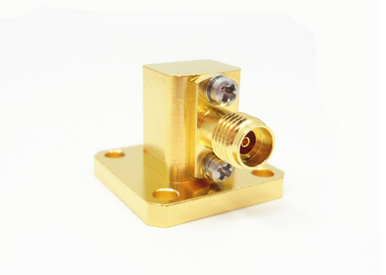 K2.92mm WR34 BJ260 Waveguide To Coaxial Adapter Female 21.7GHz - 33GHz K/BJ260-KF8