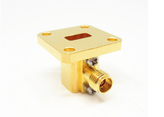K2.92mm WR34 BJ260 Waveguide To Coaxial Adapter Female 21.7GHz - 33GHz K/BJ260-KF8