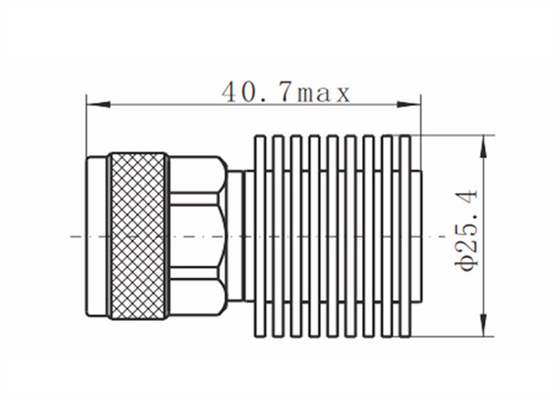 N Male RF Load Termination 5 Watts DC-18GHz Cylindrical Resistor