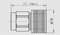 TNC Male Plug Termination Load 5 watts Low Power to18GHz 1.4 VSWR