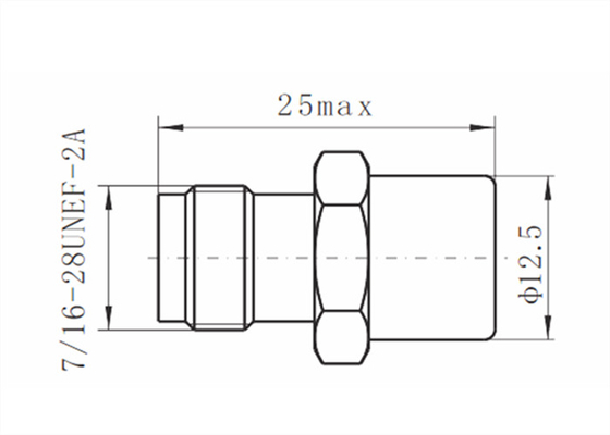 Tri-Metal Plated Brass 1 Watt RF Load Up To 18 GHz With TNC Female Input