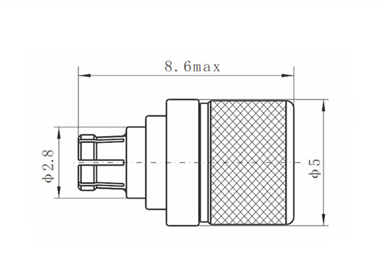 Mini SMP Female RF Termination Load 0.5 Watts to 40GHz 1.4 VSWR Cylindrical Resistor