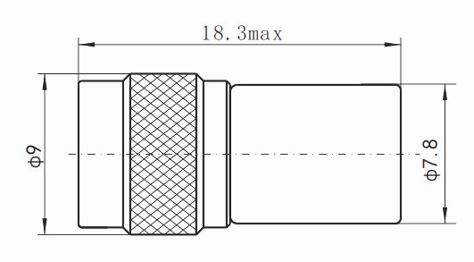 SOSMA Male Brass RF Coaxial Connector 1W Matched Load Termination