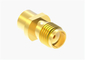 Between Series Gold Plated Brass 6GHz RF Coaxial Adapter SMA Female To MCX Female