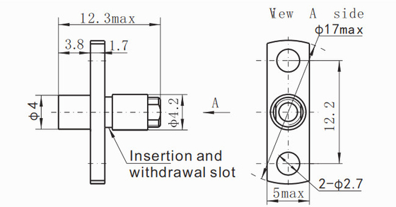 CXN3506/MF108A SSMP Female Connector Full Detent Interface Depth 2.11