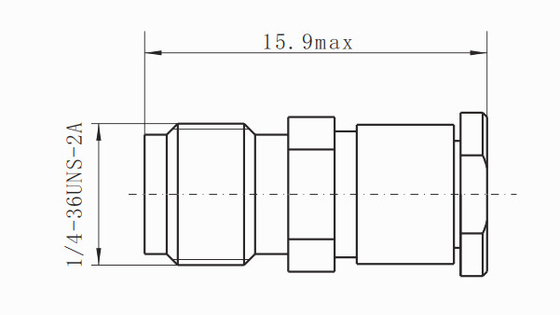 Female Stainless Steel Precision Coaxial Connectors SMK K2.92mm